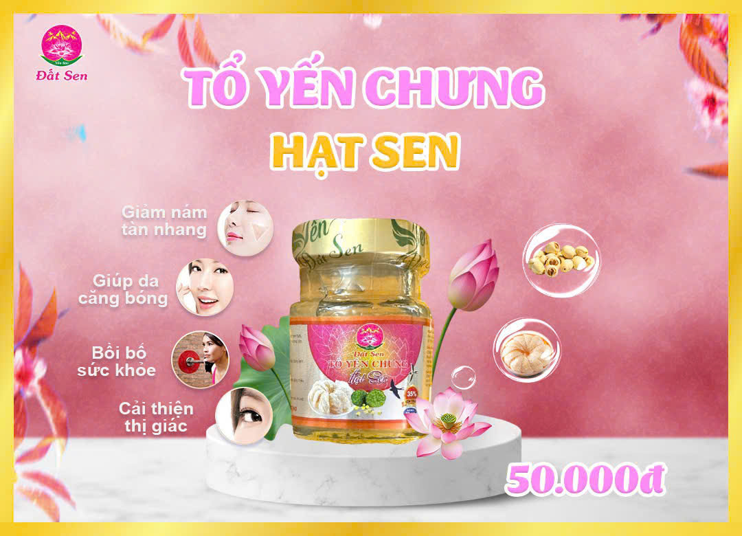 Yến chưng hạt sen Đất Sen