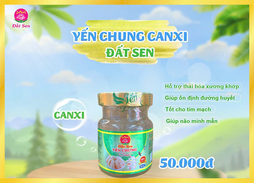 Yến chưng canxi Đất Sen